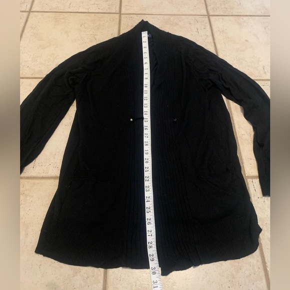 Reitmans Black Ribbed Knit Open Front Cardigan - XL/TG - Picture 10 of 10